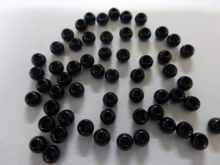 Black Brass Bead 2,8 mm